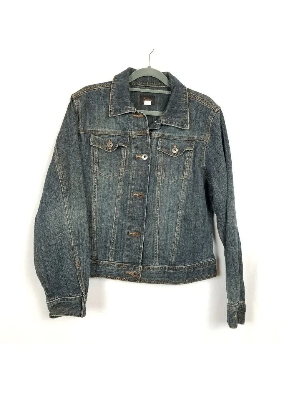 Riders Denim jean jacket sz L classic rustic western